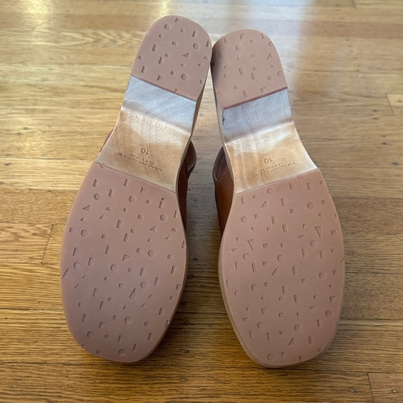 Charlotte Stone Brown Mules with Multicolor Floral Design - Picture 3 of 7